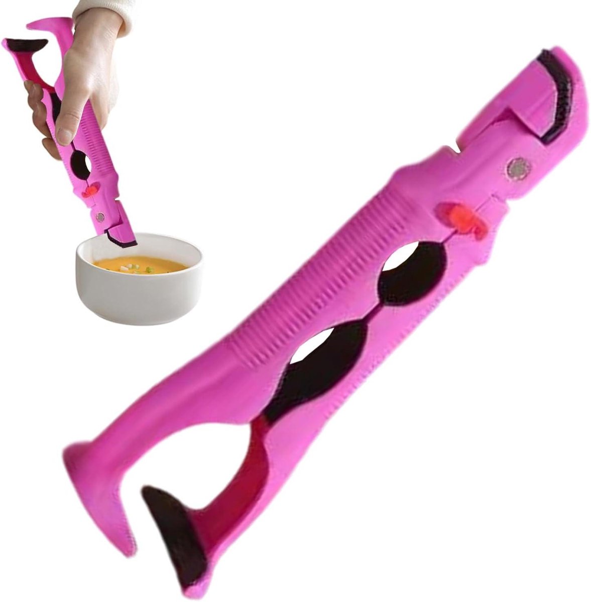 Bordenklem - Keuken tang - Hete gerechten pakken - Antislip handgreep - 22 cm - Stochastisch