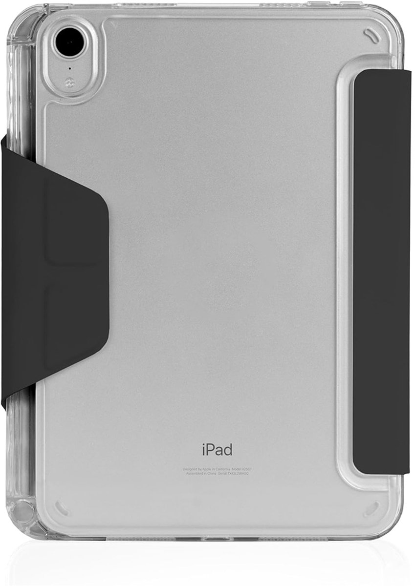 STM Goods, Étui pour Geschikt voor Apple iPad Mini 8.3 Collection Opp avec Porte-Stylet et Support Origami, Zwart