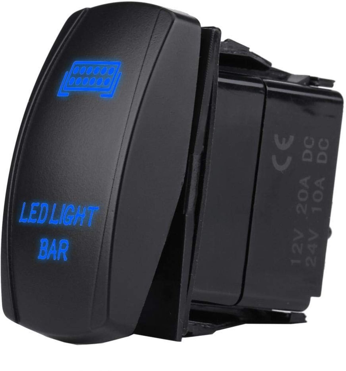ONF3 - Tuimelschakelaar - LED Lichtschakelaar - Waterdicht en Duurzaam - Blauw - Auto Boot Truck - 5 Pin Switch - 12V 24V