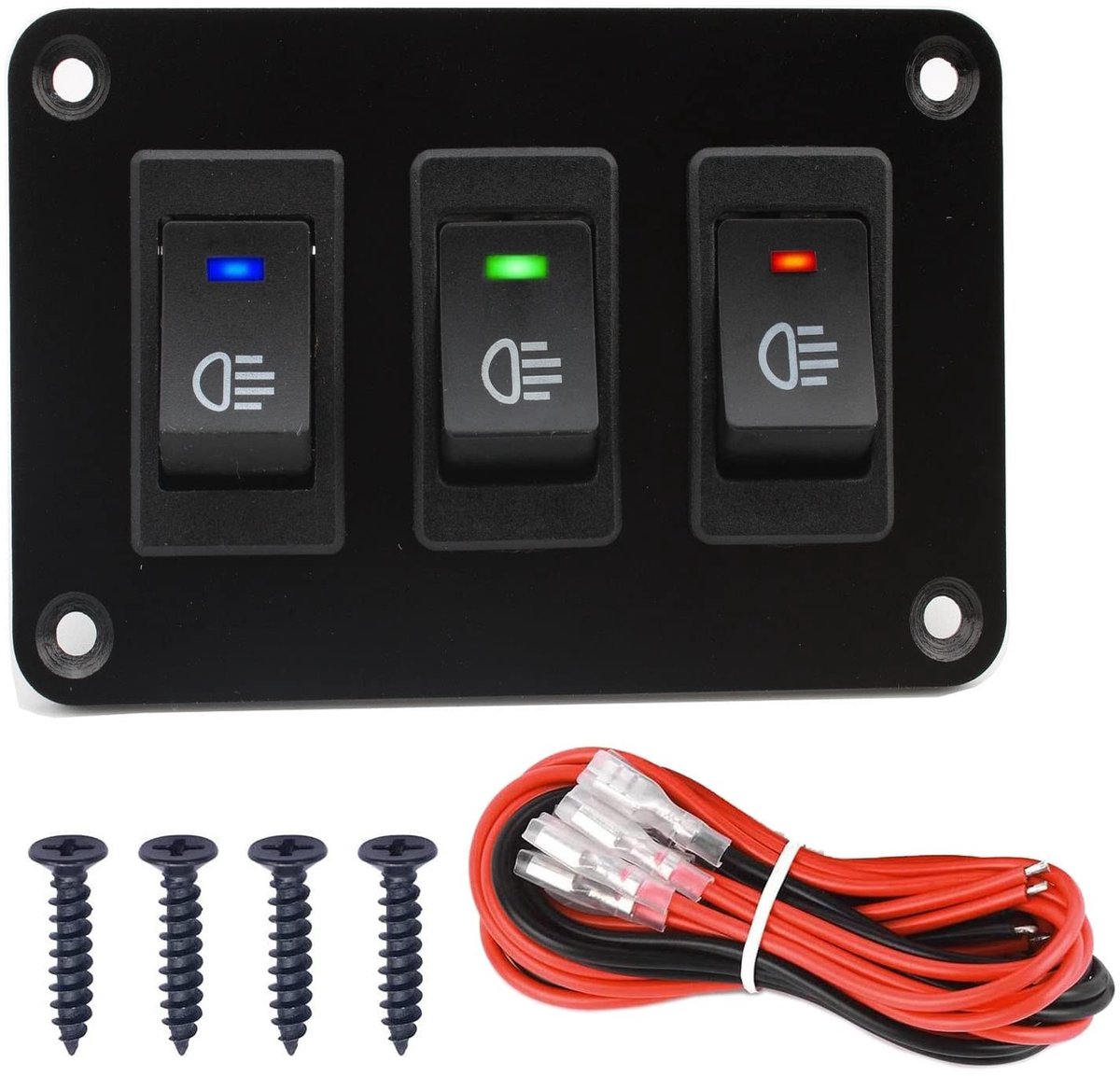 RUNCCI-YUN 12V SPST Toggle Switch met 3 Posities voor Auto, Caravan, Boot