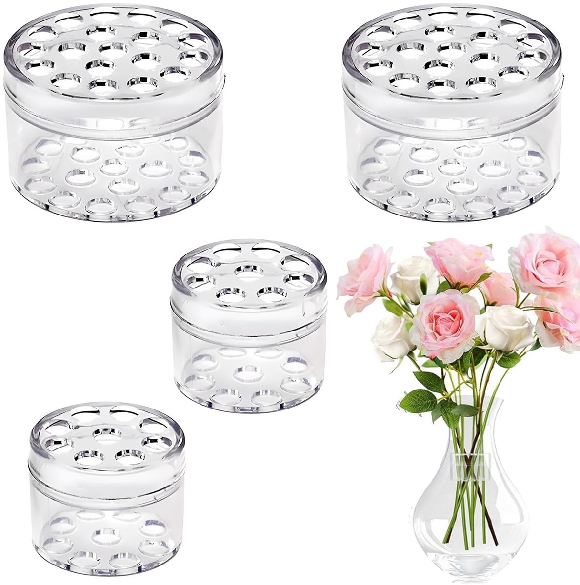 Allecto - Flower Holders - Perfecte Bloemstukken - Spiral Ikebana Vaas - Decoratieve Bloemenvazen - Voor binnen en buiten - Geschikt voor elke ruim..