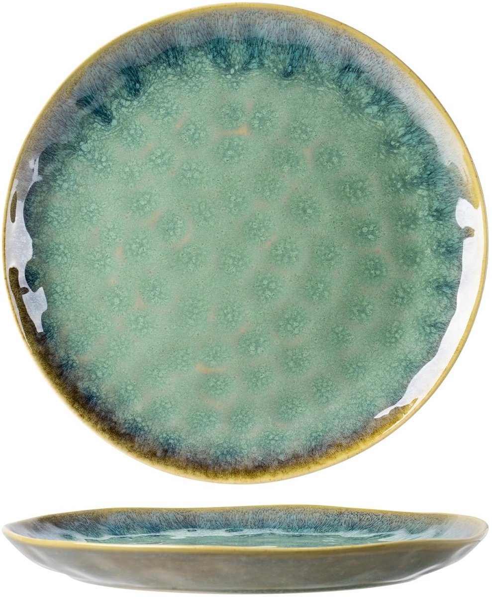 Allecto - Taartborden - Porselein - 4 Delen - 21 cm - Vaatwasser en Magnetronbestendig - Dessertborden voor 4 Personen