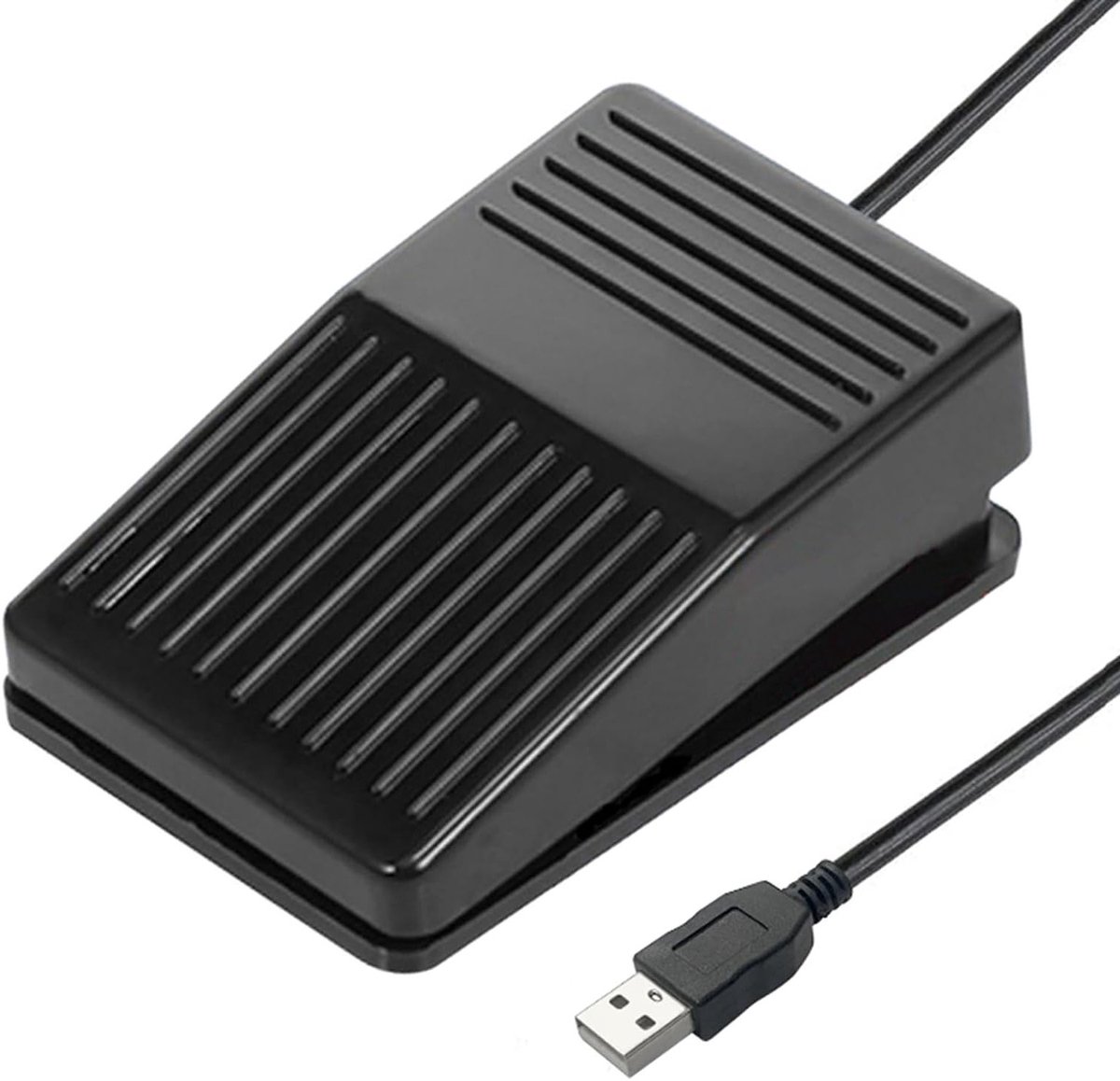 Programmeersbare Voetpedaal Schakelaar voor Gaming en Video Bewerking, USB Controller met Aanpasbare Sneltoetsen en Macro's, Waterdicht en Plug-and-Play voor PC