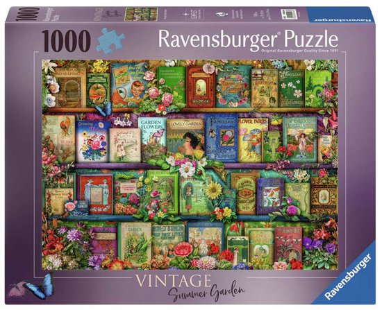 Puzzle Ravensburger Livres de jardin Vintage - Puzzle - 1000 pièces