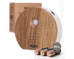 Melodiez Bird Sound House avec capteur - Boîte avec 3 sons naturels Vogel, d'océan et de jungle - Bird House avec son - Détecteur de mouvement / suspendu - Bird Sound House pour les Toilettes - Piles / Noorderhout