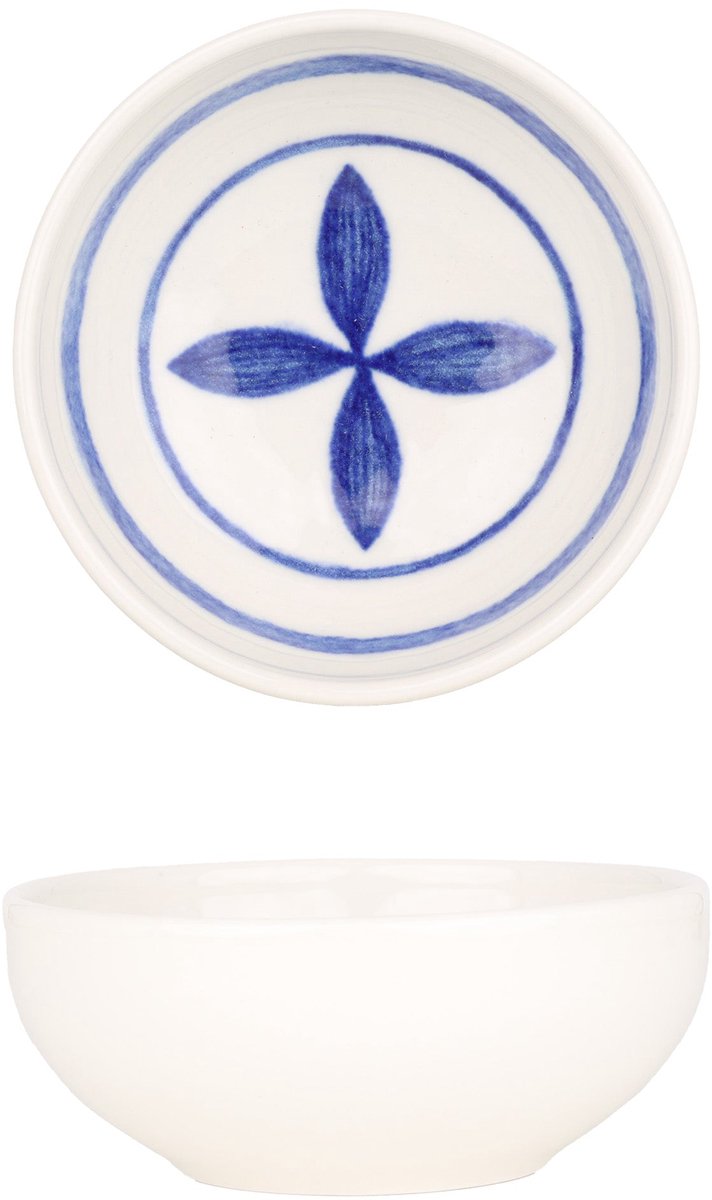 Kütahya Porselen Kommetje - Strada - Porselein - 10 cm (190cc) - set van 6