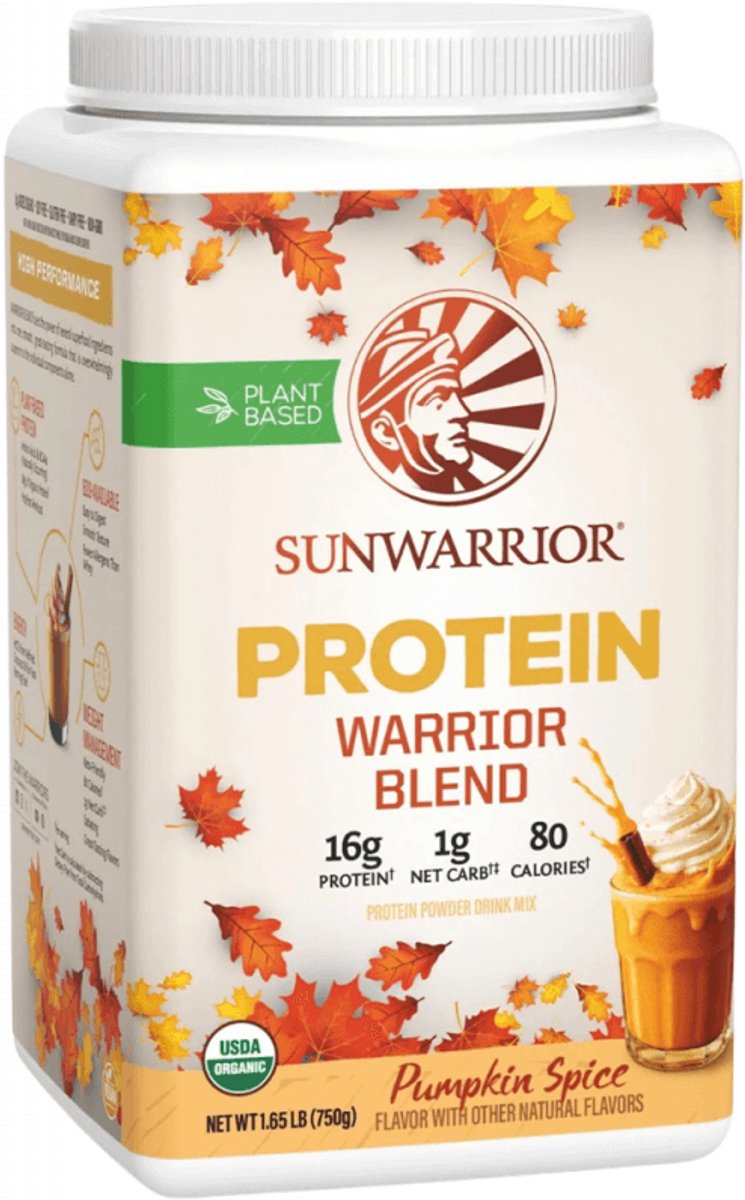 Sunwarrior Warrior Blend Organic (750g) Pumpkin Spice - Eiwitten - Veganistisch eiwit