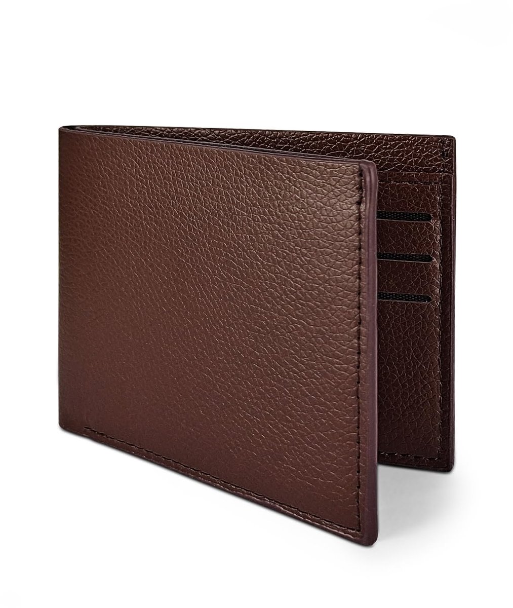 aladdien - Heren Portemonnee - Minimalistisch - Lichtgewicht - Koffie - Creditcardhouder - Ideaal voor Werk en Reizen - Compact en Stijlvol