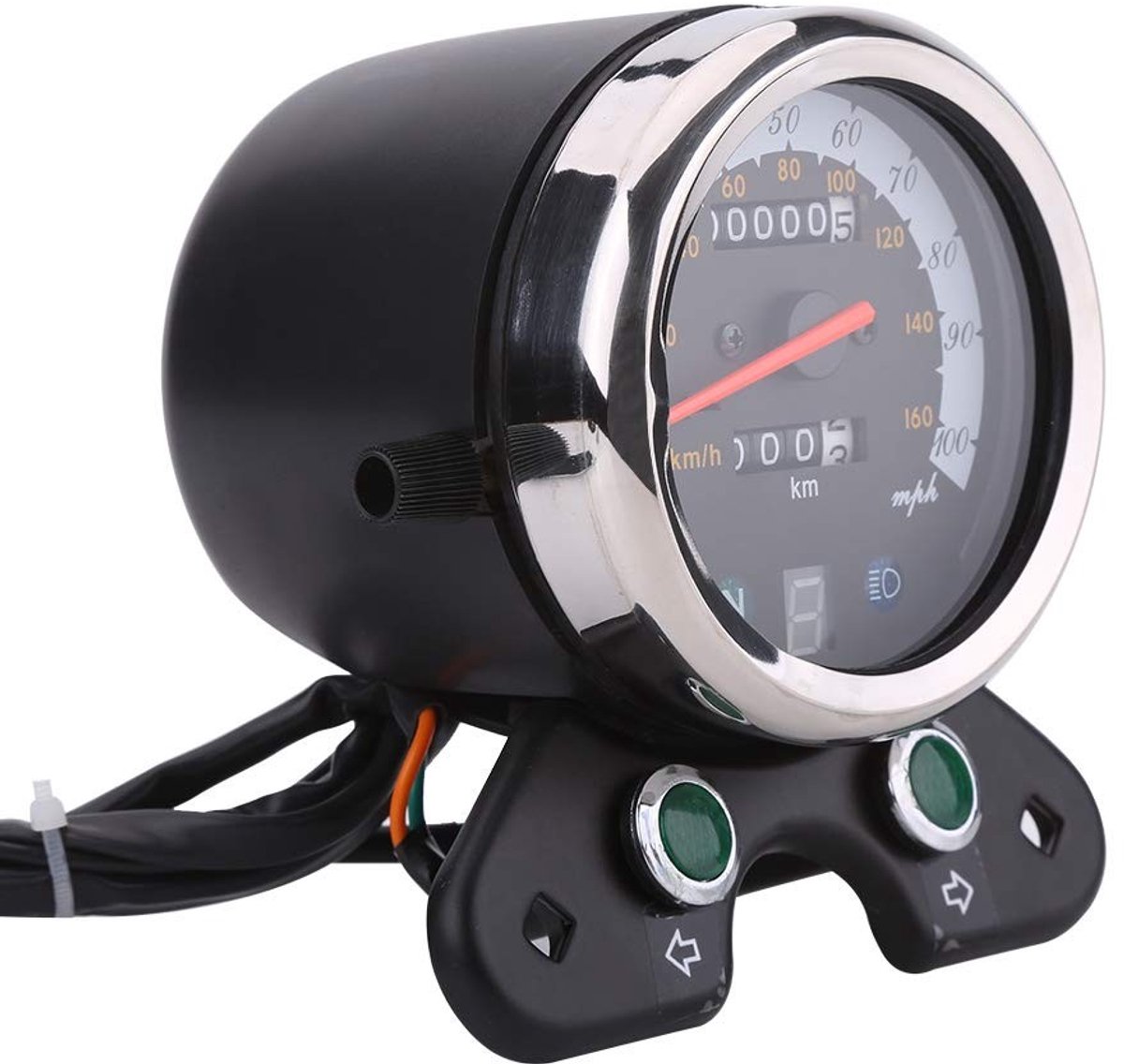 Universele Motorrijsnelheidsmeter met Digitale Tachometer - EVGATSAUTO