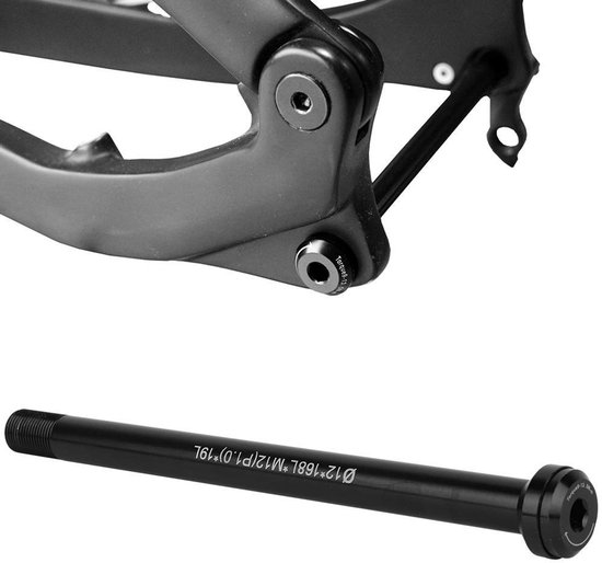 Store_7 - Bike Thru Axle - Aluminium Skewer - Snelle Installatie - Zwart - Geschikt voor Fietsen - 142 * 12mm - Duurzaam en Robuust — afbeelding 3