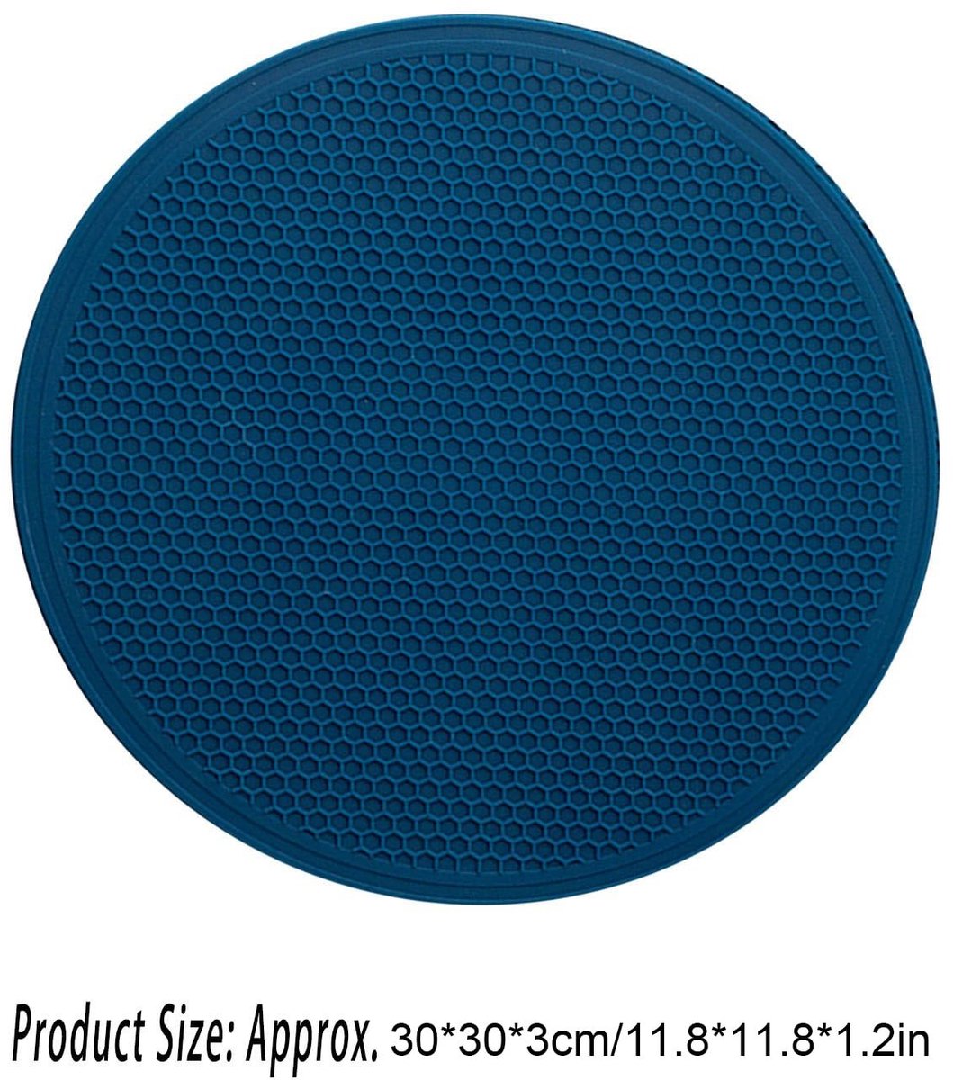 Silicone Onderzetter 30cm - Warmtebestendig en Antislip met Honingraatpatroon