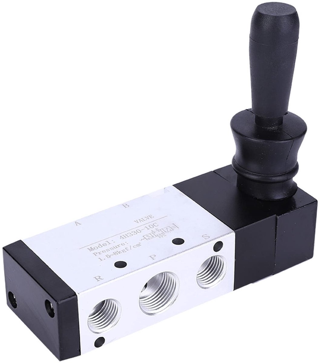 Pneumatische Handbediende Controleklep 5 Poorten 3 Posities 0~0.8Mpa 4H330-10