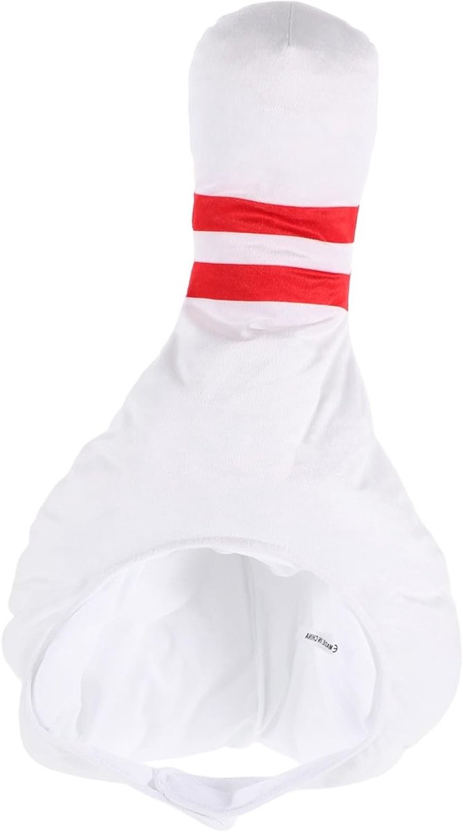 Grappige Carnavalshoed in de vorm van een Bowling Pin voor Kostuumfeesten en Party Accessoires, Comfortabele Pluche Uitrusting
