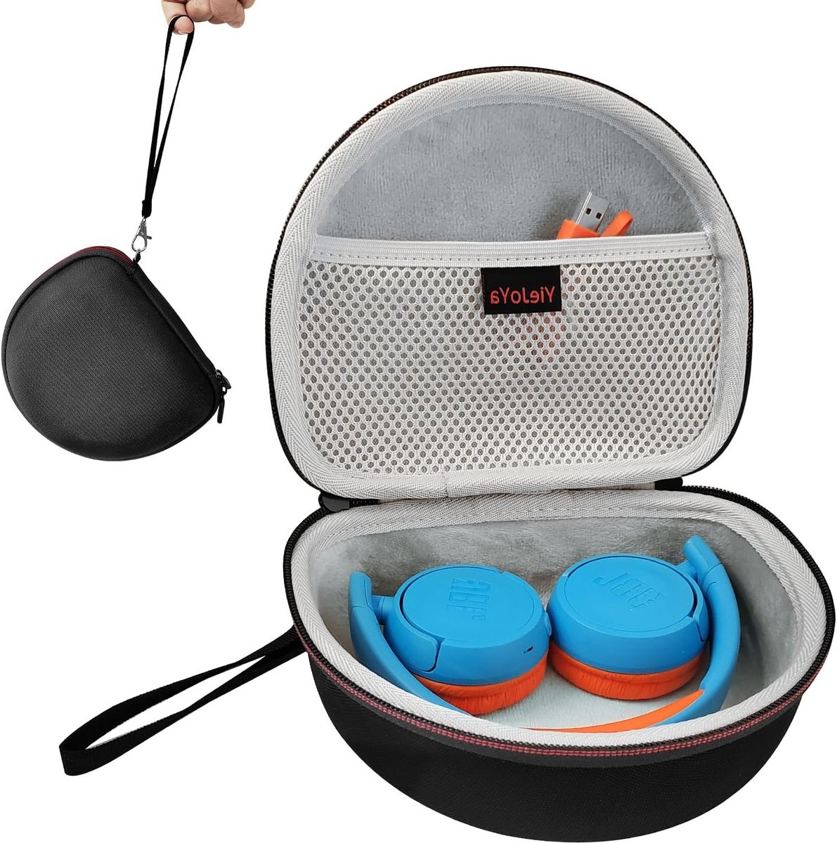 Duurzame Hard Case voor Draadloze On-Ear Hoofdtelefoon, Bescherming voor Bluetooth Hoofdtelefoons, Ideaal voor Reizen en Opslag