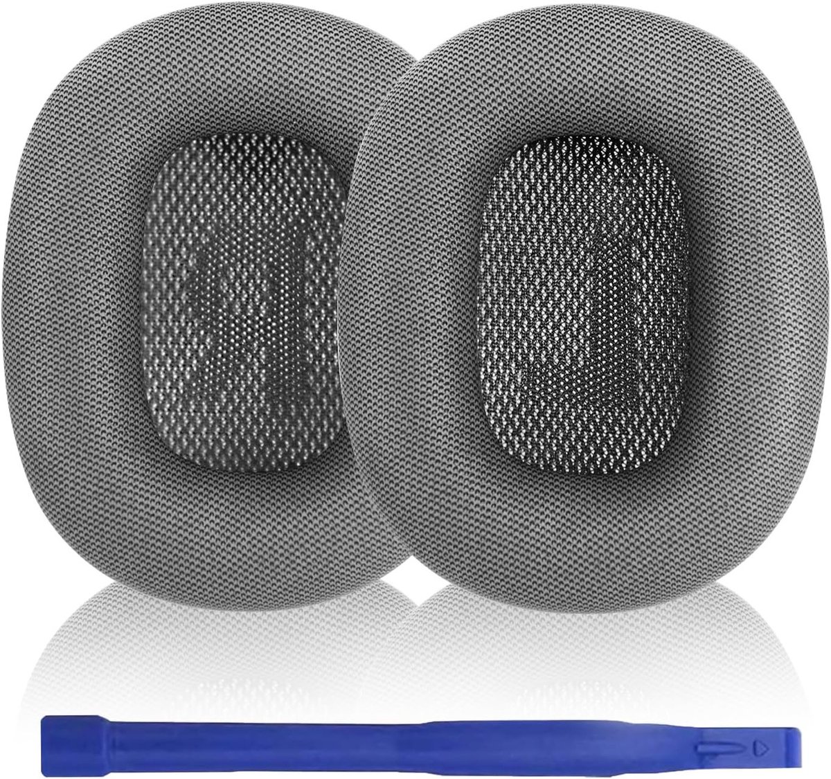 Comfortabele Oorkussens voor AirPods Max Hoofdtelefoon, Geheugenfoam en Kunstleer, Donkergrijs, Ideaal voor Geluidsisolatie en Langdurig Gebruik