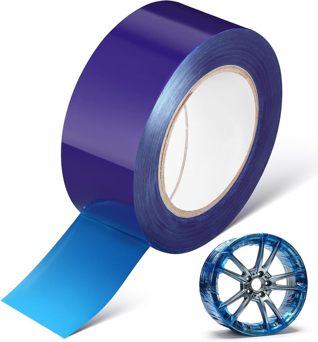 Velgenbescherming Plakband 19 m Blauw - Beschermband voor Voertuigvelgen en Autowielen, Eenvoudige Montage, Krasbeschermingsfolie, Duurzaam en Waterbestendig