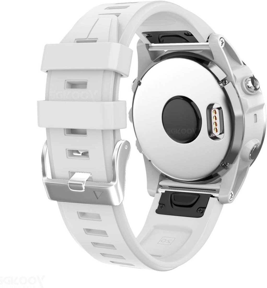Siliconen Horlogeband voor Garmin Fenix 5S/6S/7S en Descent Mk2S - 20mm Waterdichte Sportband met Snelle Bevestiging en Comfortabel Design