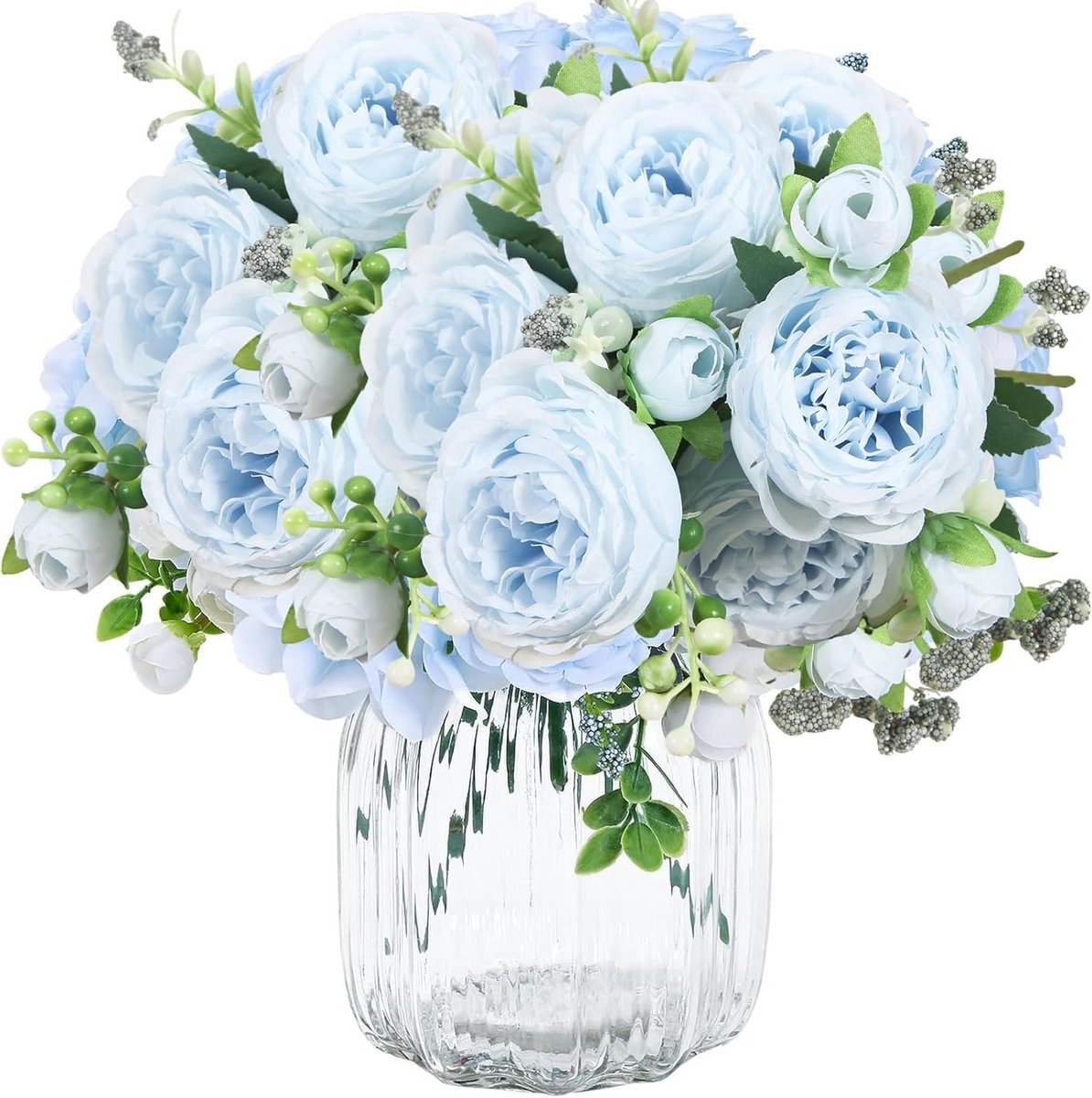 Pioenrozen van Zijde - 3 Stuks van 32 cm - Kunstbloemen voor Bruiloft en Thuisdecoratie, Perfect voor Tafelarrangementen en Kantoor