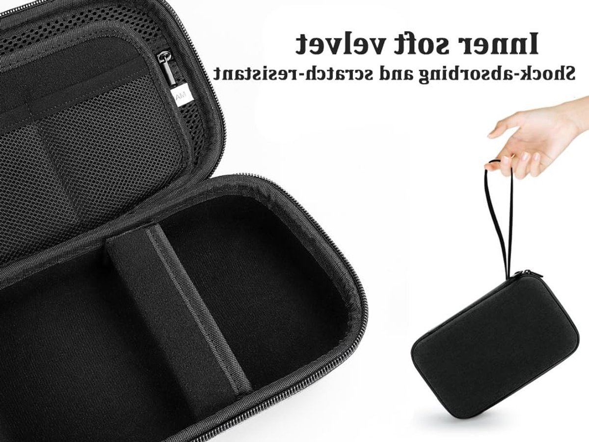 Kabel Organizer voor Elektronica - Draagbare Reisaccessoire voor Mobiele Telefoons en SD Kaarten - Compacte Opbergoplossing voor Kabels en Accessoires (Zwart)