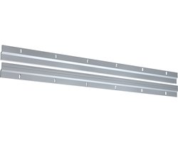 Newly verstelbaar ophangsysteem voor schilderijen / panelen direct aan muur - Stabiele ophanging - Newly Z100 Powerbar - Z-bar - Set 40 cm