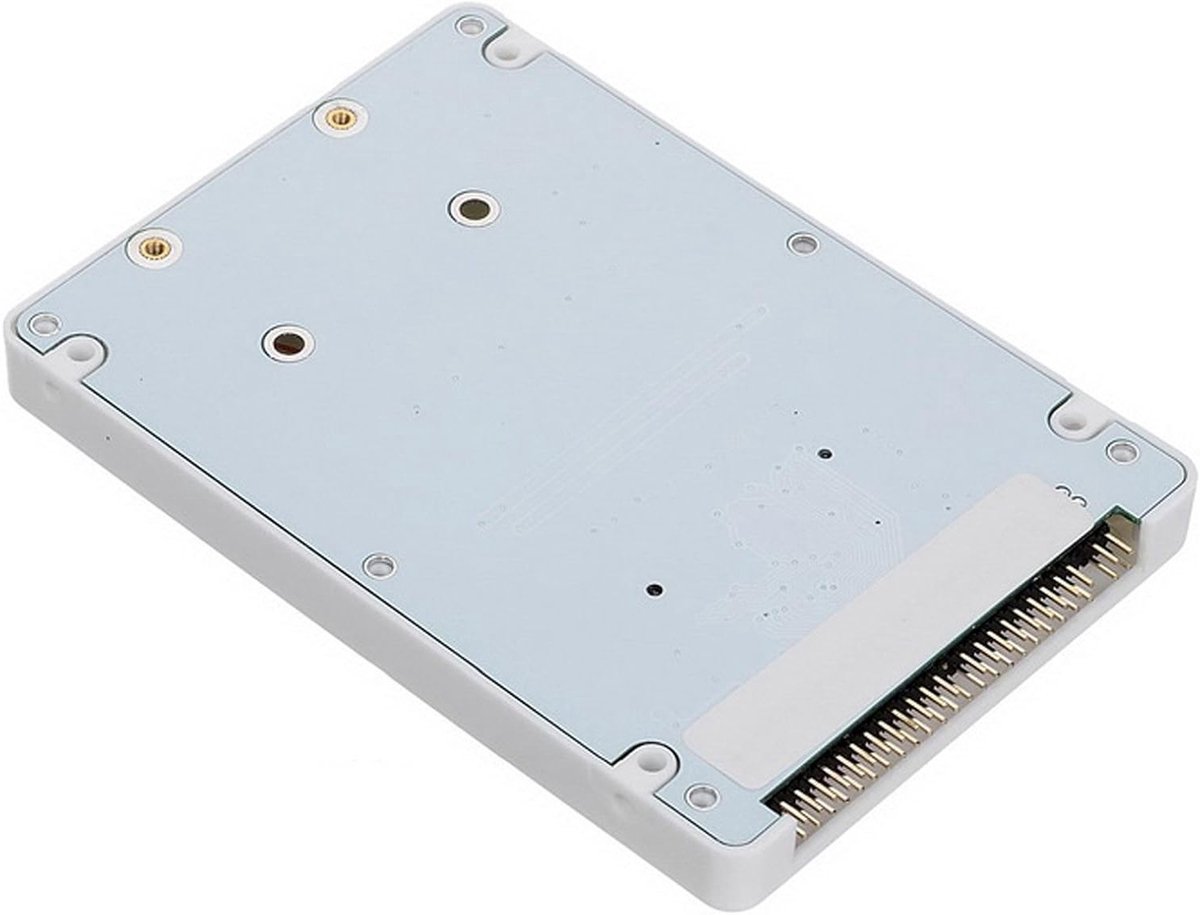 mSATA Mini PCI-E SATA SSD naar 2.5" IDE 44pin Notebook Laptop Hard Drive behuizing - Wit, voor opslaguitbreiding en databeveiliging