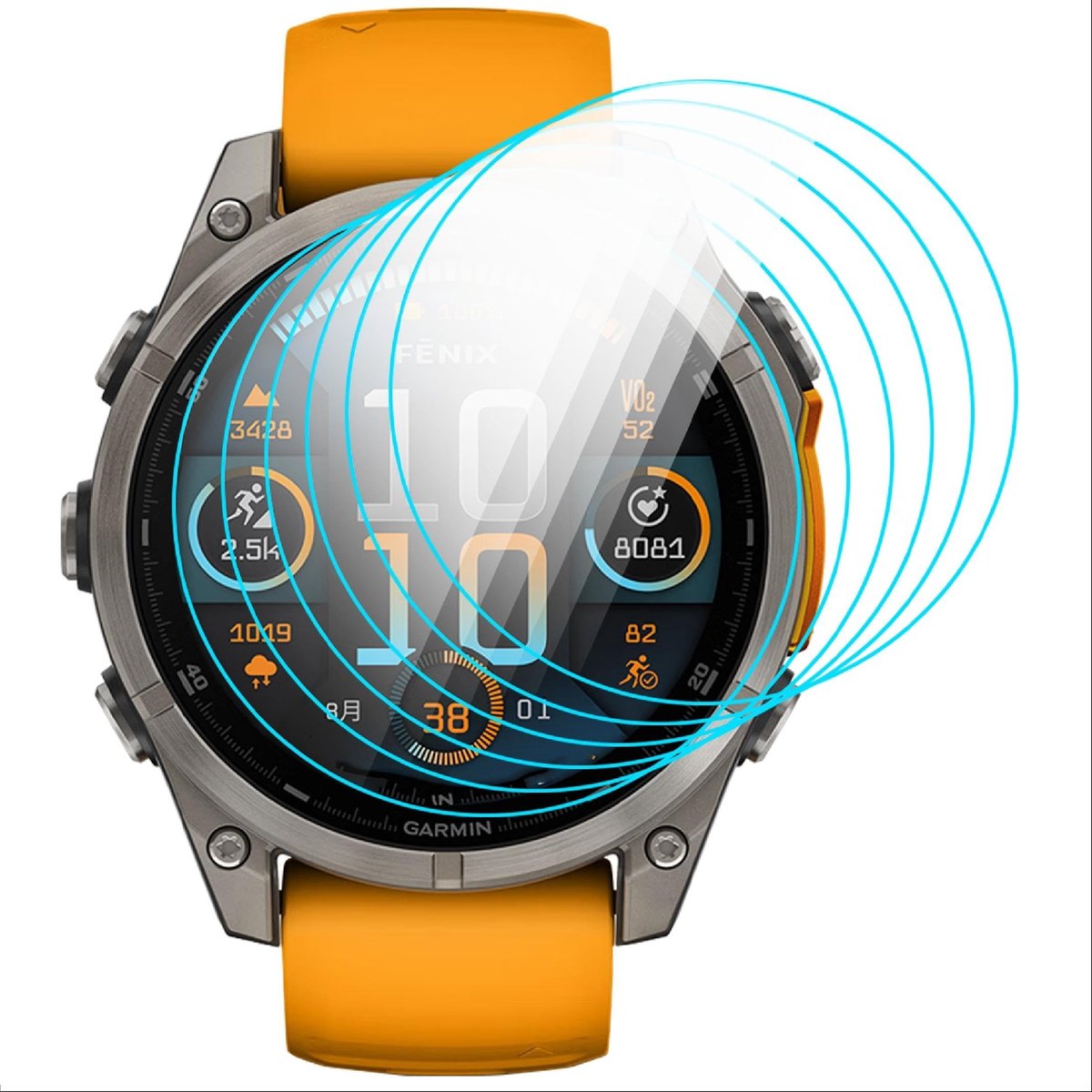Allecto - Schermbeschermer - Flexibele TPU - Anti-Bubble - Transparant - Slijtvast - Bescherming tegen krassen - Geschikt voor Garmin Fenix 8 47mm