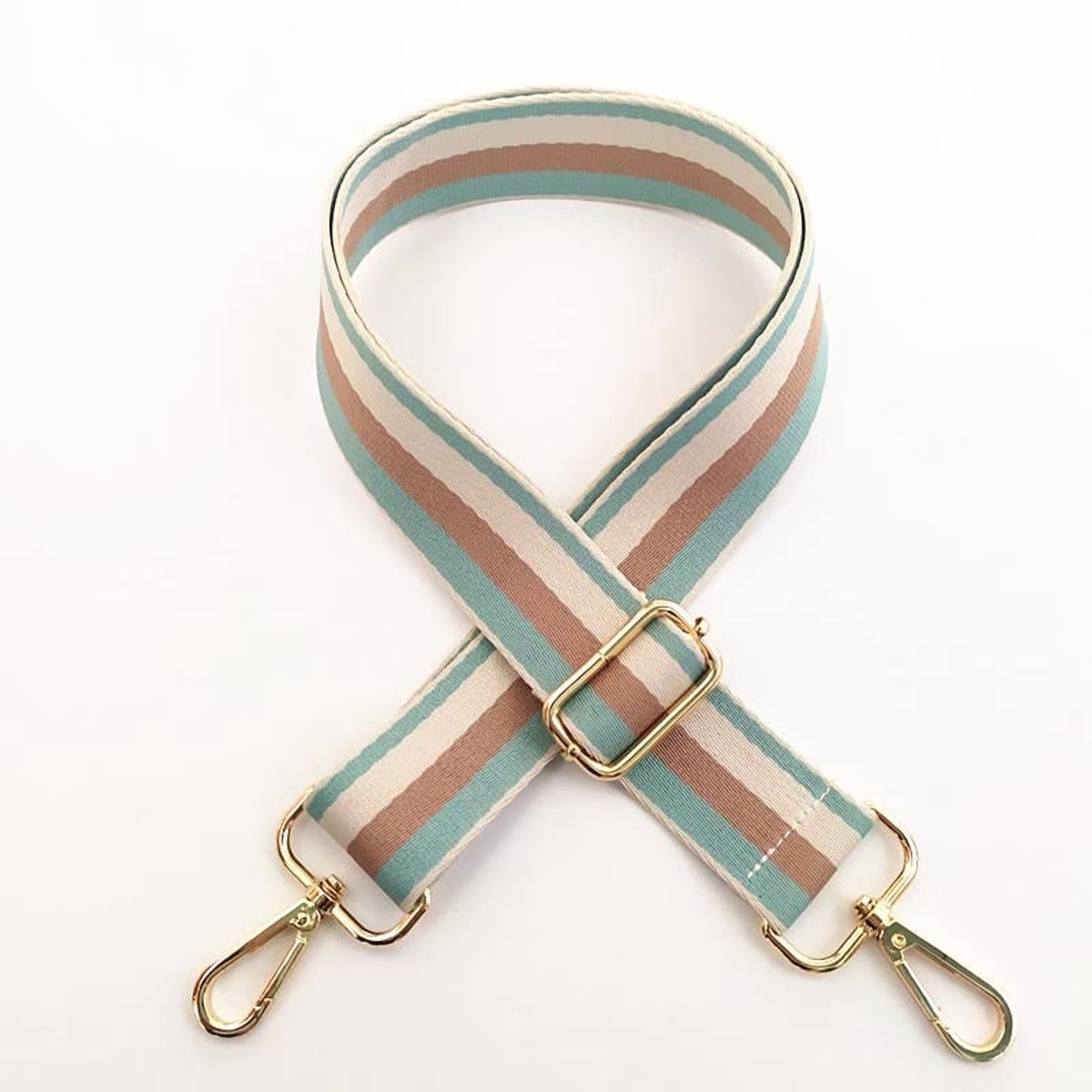 Allecto - Tasriem - Verstelbare schouderriem - 3,8 cm breed - Lichtgroen - Draagtassen voor dames en heren - Doe-het-zelf accessoires