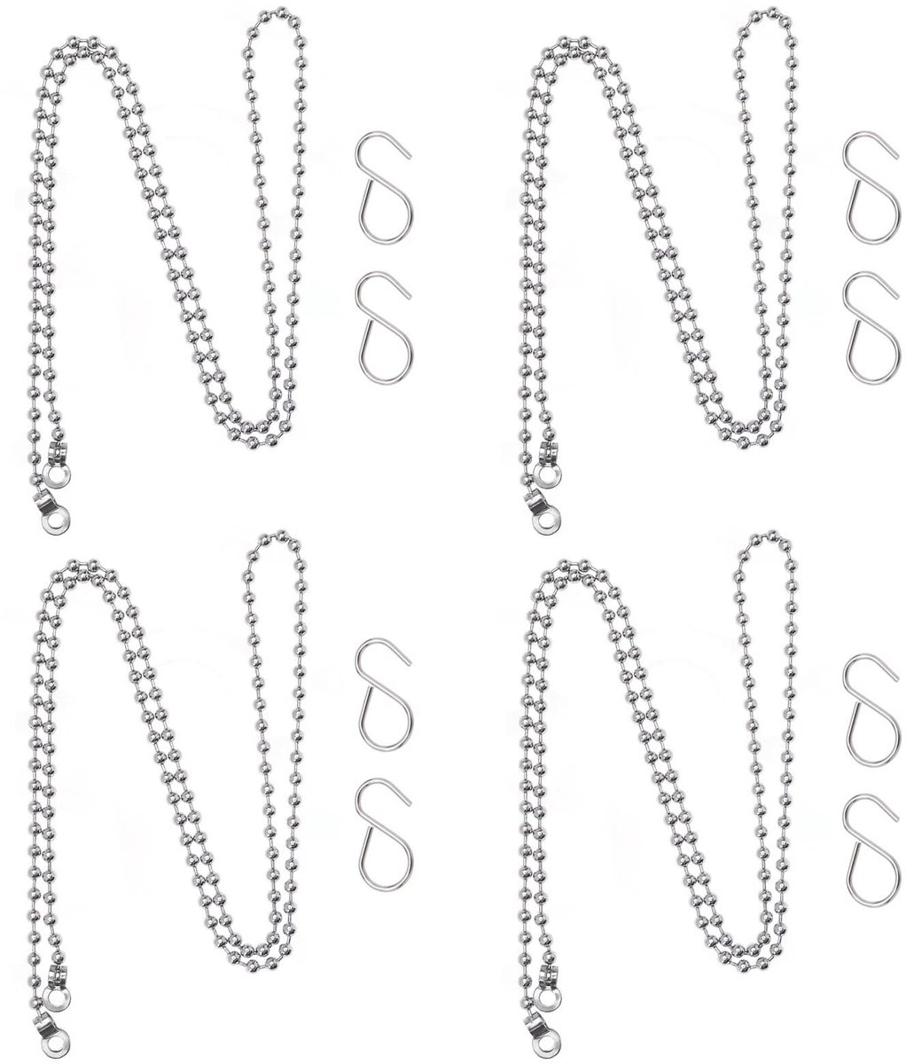 Allecto - Badstop-ketting - Roestvrij staal - Duurzaam en sterk - Zilver - Reserveaccessoire voor keuken en badkamer - Geschikt voor wastafel en ba...