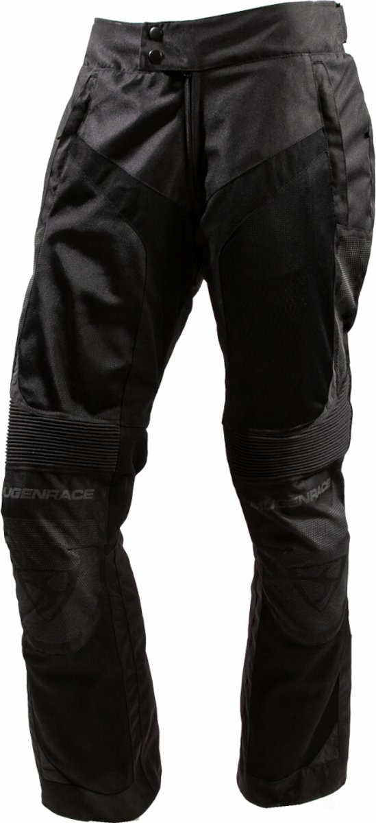 MUGENRACE Meshke Zwarte Waterdichte Textielbroek - Broek