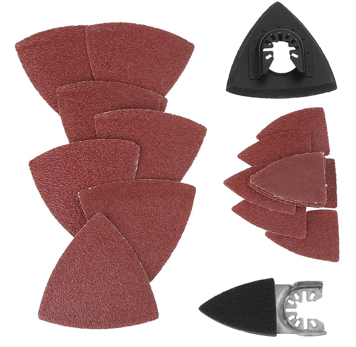 Allecto - Triangle Sanding Pad - 82pcs - Duurzaam en praktisch - 10 x 8 x 5 cm - Geschikt voor diverse materialen - Ideaal voor schuren en polijsten