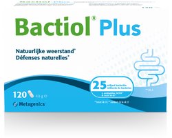Bactiol Plus - 120 capsules - Biotica supplement - ondersteunt de darmflora & het immuunsysteem - vitamine A en D