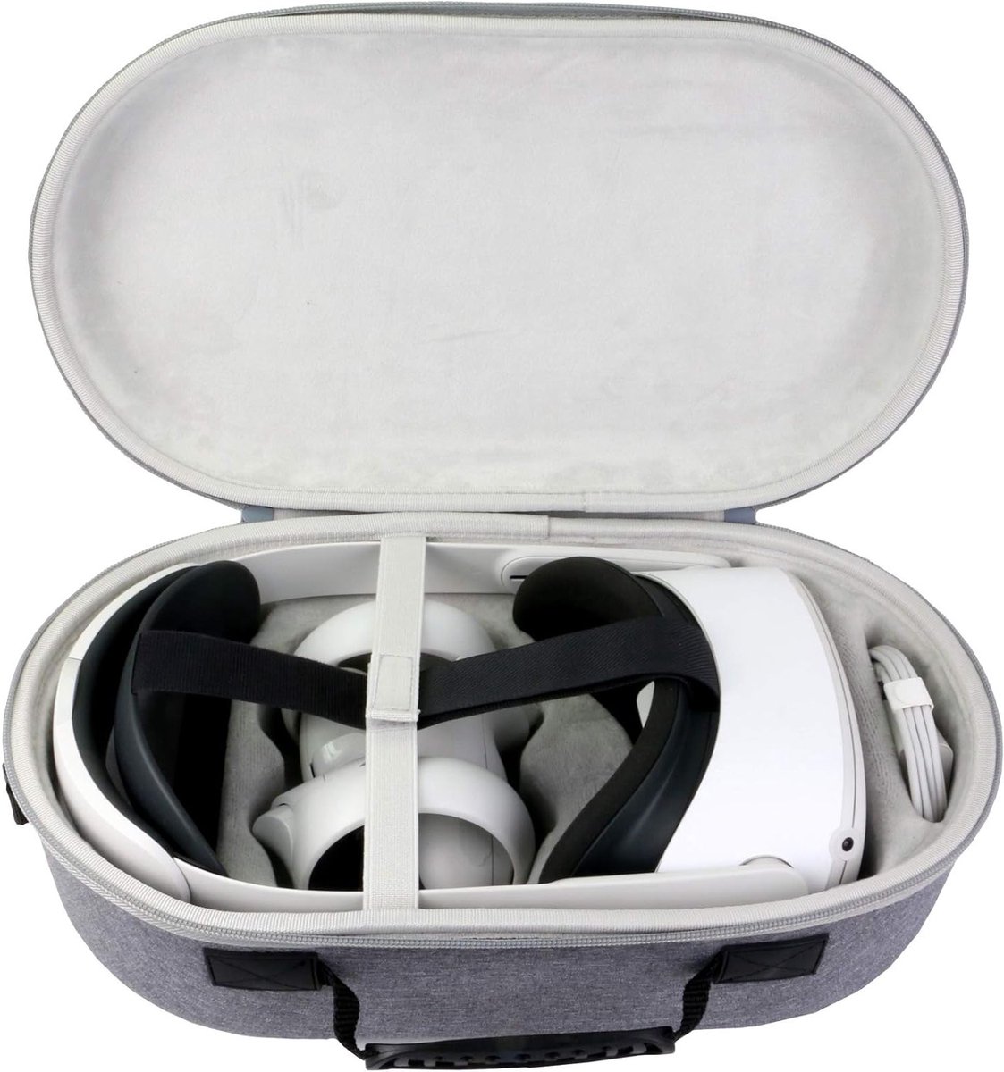 Beschermhoes voor Oculus Quest 2 VR-bril - Grijs, Stijlvol, Duurzaam en Perfecte Pasvorm 42.5cm x 25.5cm x 15cm