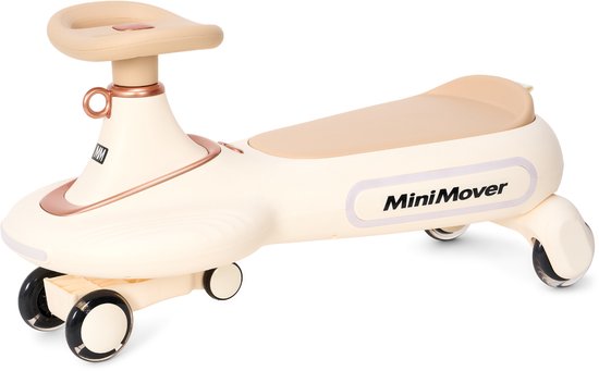 TM MiniMover - Voiture à bascule - Voiturette - Conduite autonome - à partir de 2 ans - Sans pédales - Beige