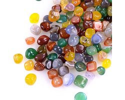 Natuurlijke Aquarium Grind 500g, 3-7 mm Decoratieve Steentjes voor Aquaria, Sieraden en Creatief Knutselen