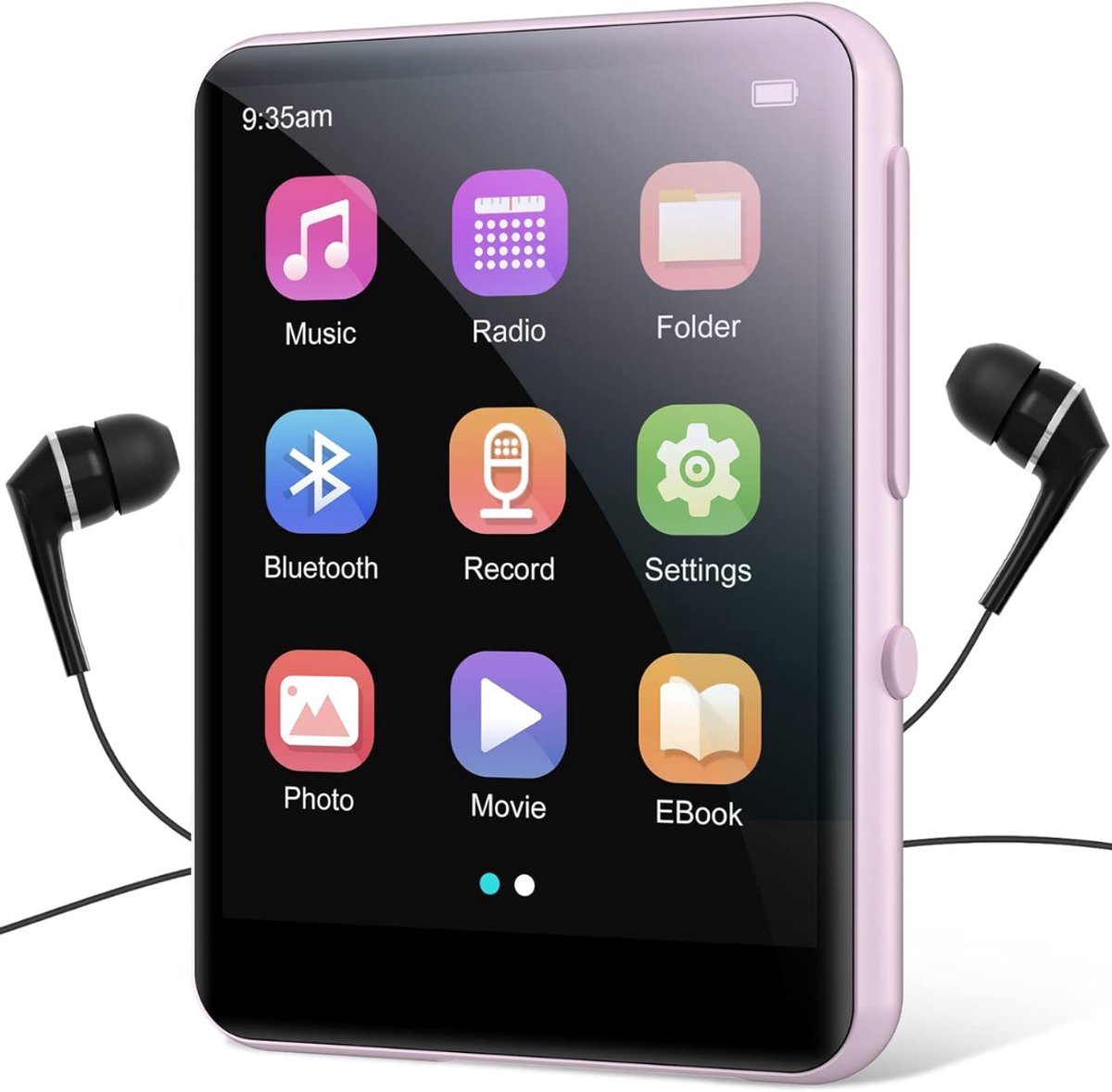 SNJY® MP3 Speler Bluetooth - MP4 Speler - Muziek Speler - Touchscreen - 64 GB - Roze