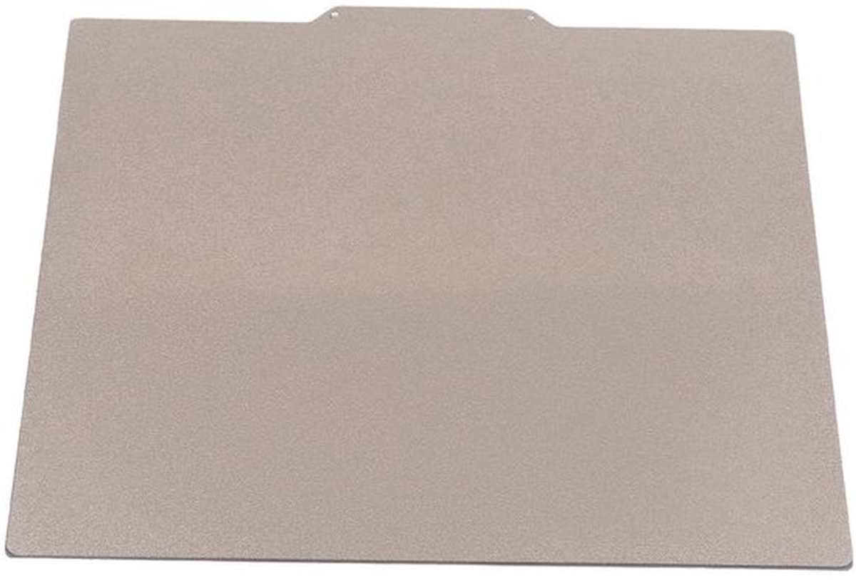 Flexibele verenstalen plaat met dubbelzijdige PEI-poedercoating voor 3D-printer - 275 x 295 mm