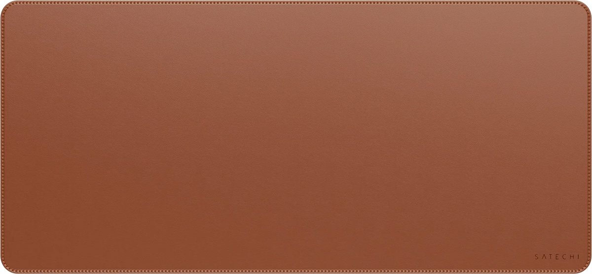 Satechi Vegan-lederen Premium Desk Mat – Multifunctioneel Gebruik – Duurzaam & Milieuvriendelijk Materiaal – Waterbestendig - Bruin