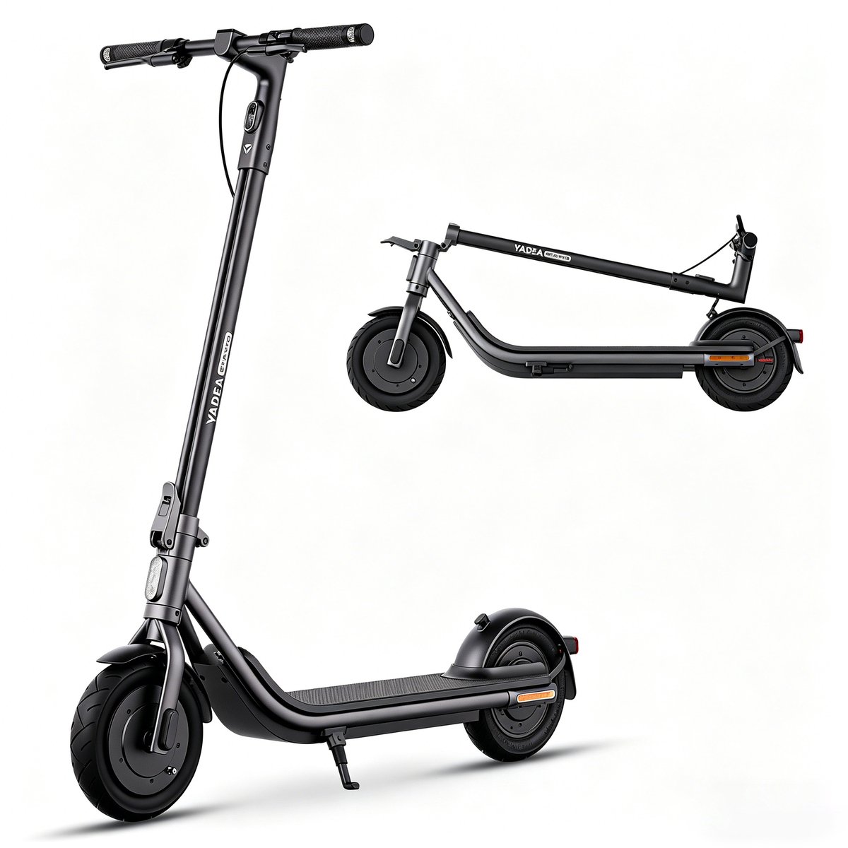 Yadea Starto Opvouwbare E-Scooter – 350W Motor, 36V 7,65Ah Accu, 30km Bereik, IPX5, 10" Banden – Zwart