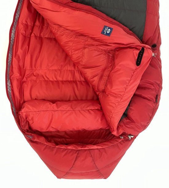 SirJoseph mummyslaapzak Erratic Plus III 1000 - 200 cm - links - Rood van Merkloos — afbeelding 3