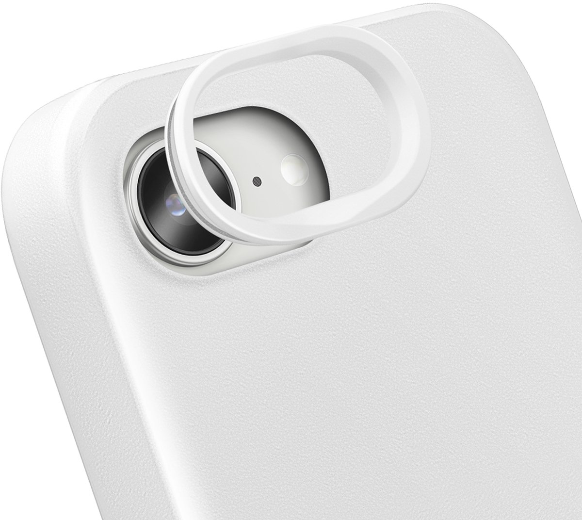 Rhinoshield, Camerabescherming Geschikt voor Apple iPhone 16e Lensrand Anti-kras, Wit