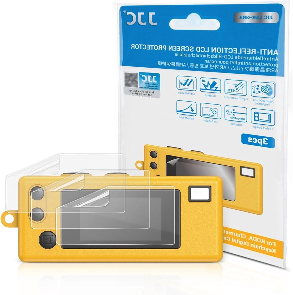 3PCS Zachte PET Schermbeschermer voor Kodak Charmera Sleutelhanger Digitale Camera - Ideaal voor Bescherming en Duurzaamheid