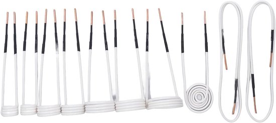 10 Stuks Inductieverwarmerspoelen met Messing Kern, Elektrische Warmte-inductiespoelset voor Roestverwijdering en Warmtebehandeling — afbeelding 4