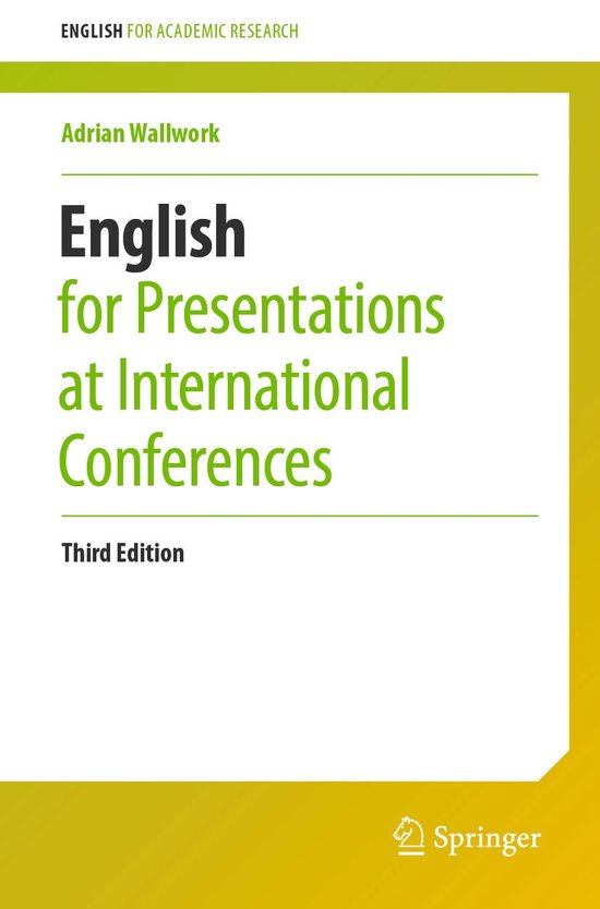 Education (R0) - English for Presentations at International  ... - cover