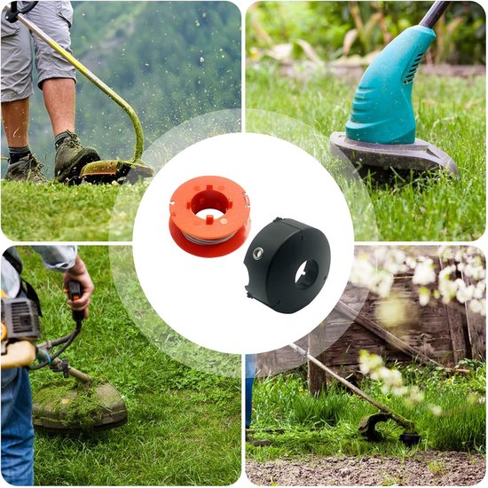 Maaidraad - 9 Stuks - trimmerdraad - 1,6 mm x 8 m - Reserve draden - draadspoelen - Geschikt VoorBosch Art 23 26 30 Combitrim Easytrim Grastrimmer - Geschikt Voor F016L71088 afdekkap - 8 spoelen + 1 afdekkap - Extra sterk van van Merkloos	 — afbeelding 5