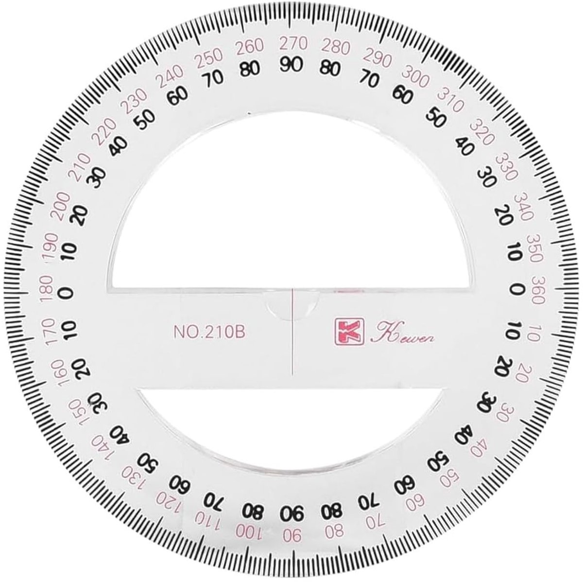 Dailygoods - Dailygoody - 360 Graden Gradient Hoekmeetliniaal - 10cm Transparant