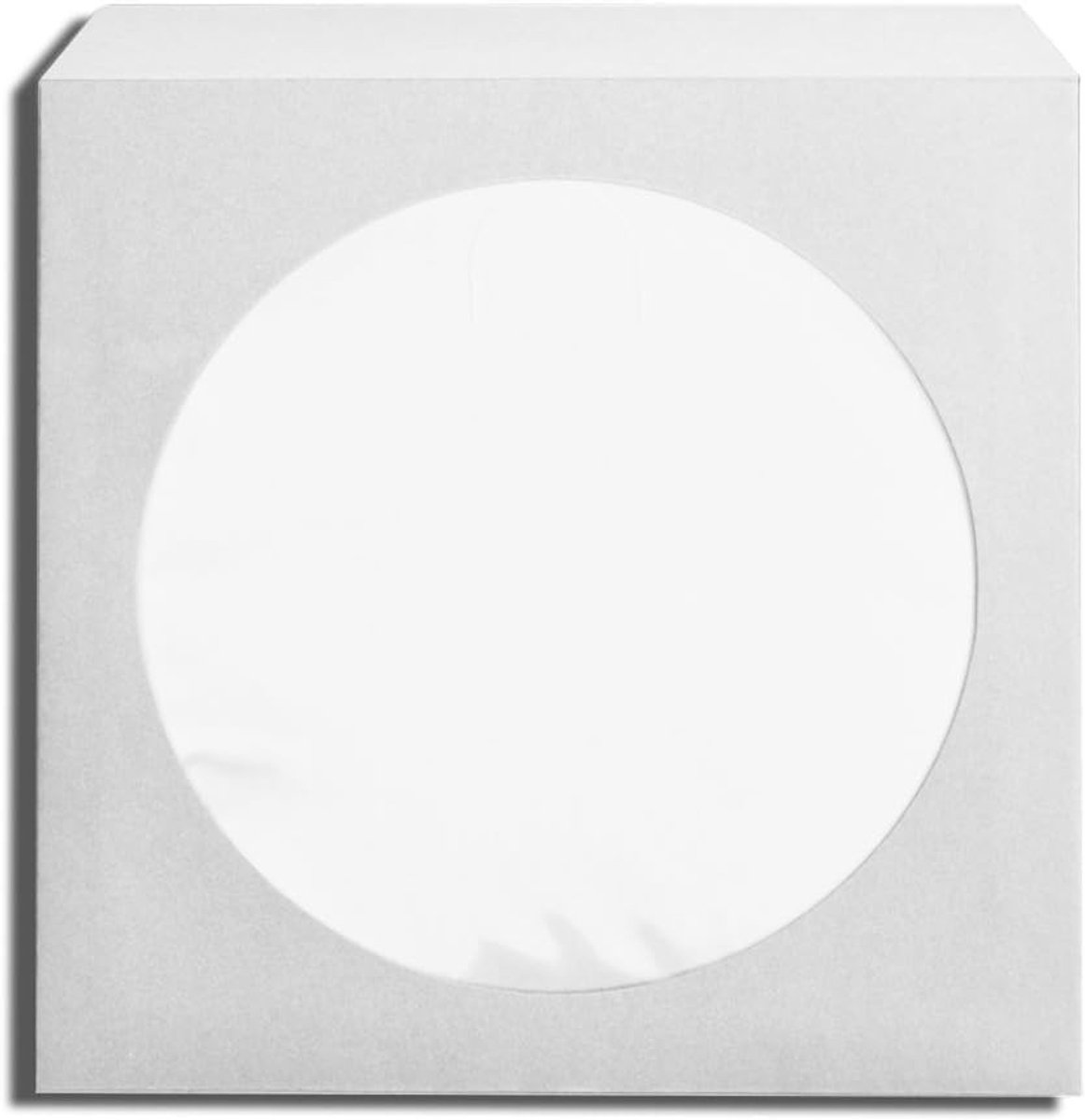 Dailygoods - Dailygoody - CD/DVD Enveloppen - Witte Enveloppen - Transparant Venster - Set van 100 stuks - Ideaal voor Opslag - Geschikt voor CD's en DVD's