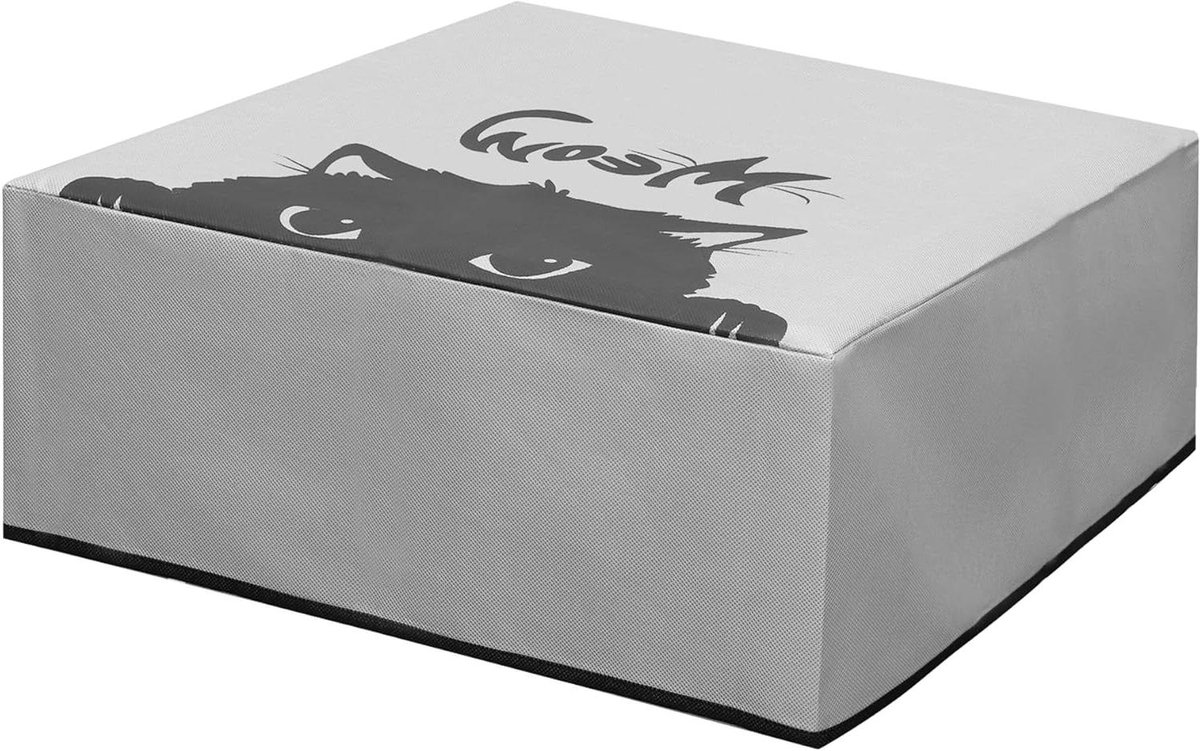 Printerhoes - Beschermhoes - Printer Beschermen - Kat Meow Design - 38 x 385 cm - Grijs Zwart