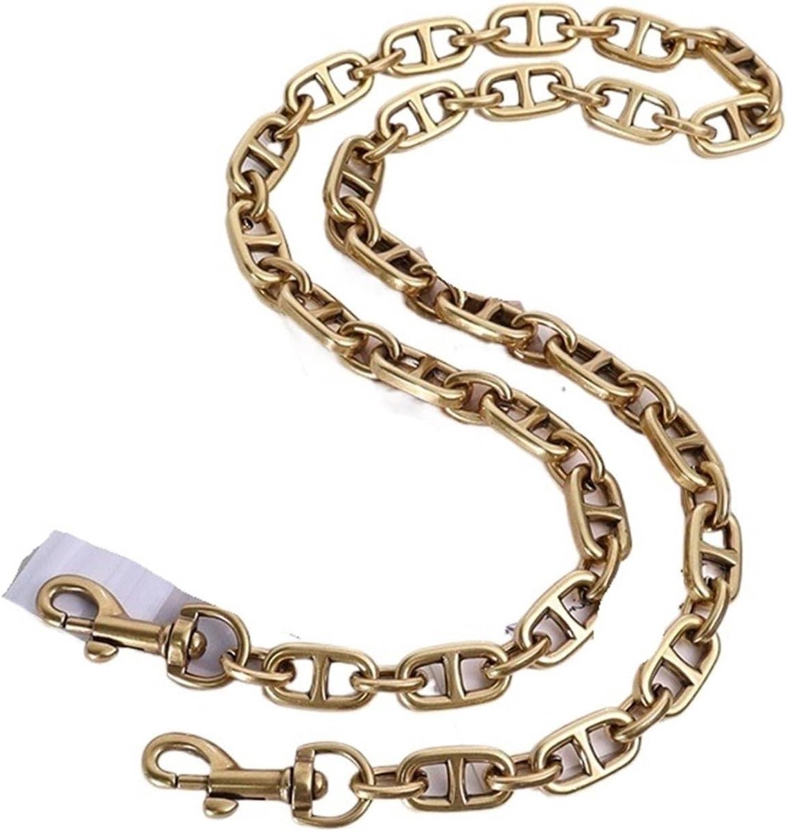Tas Ketting - Schouderriem Vervanging - Tas Personaliseren - Fijn Gepolijst Metaal - 60 cm Lengte - Koperkleurig