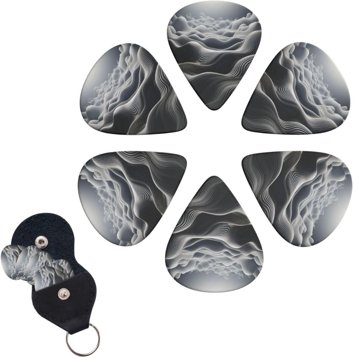 Gitaar Plectrums - Muziek Picks - Muziek Maken - Drie Dikte Opties - 6 Stuks Set - Wit