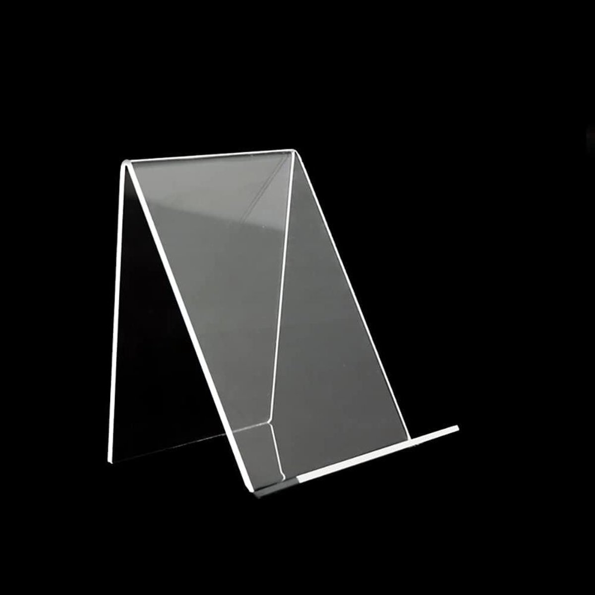 Boek Standaard - Display Houder - Boeken Tonen - Slank Ontwerp - 2 Stuks - Transparant